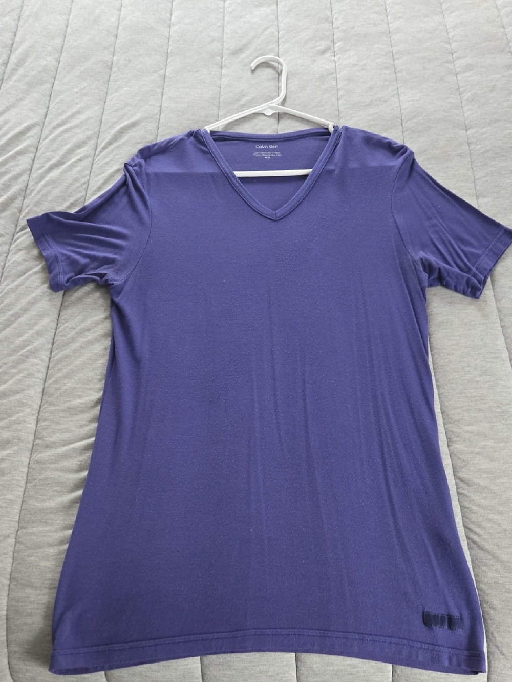 Calvin Klein Modal Violet V-Neck Short Sleeve Tee